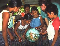 Photo-Looking at the Globe